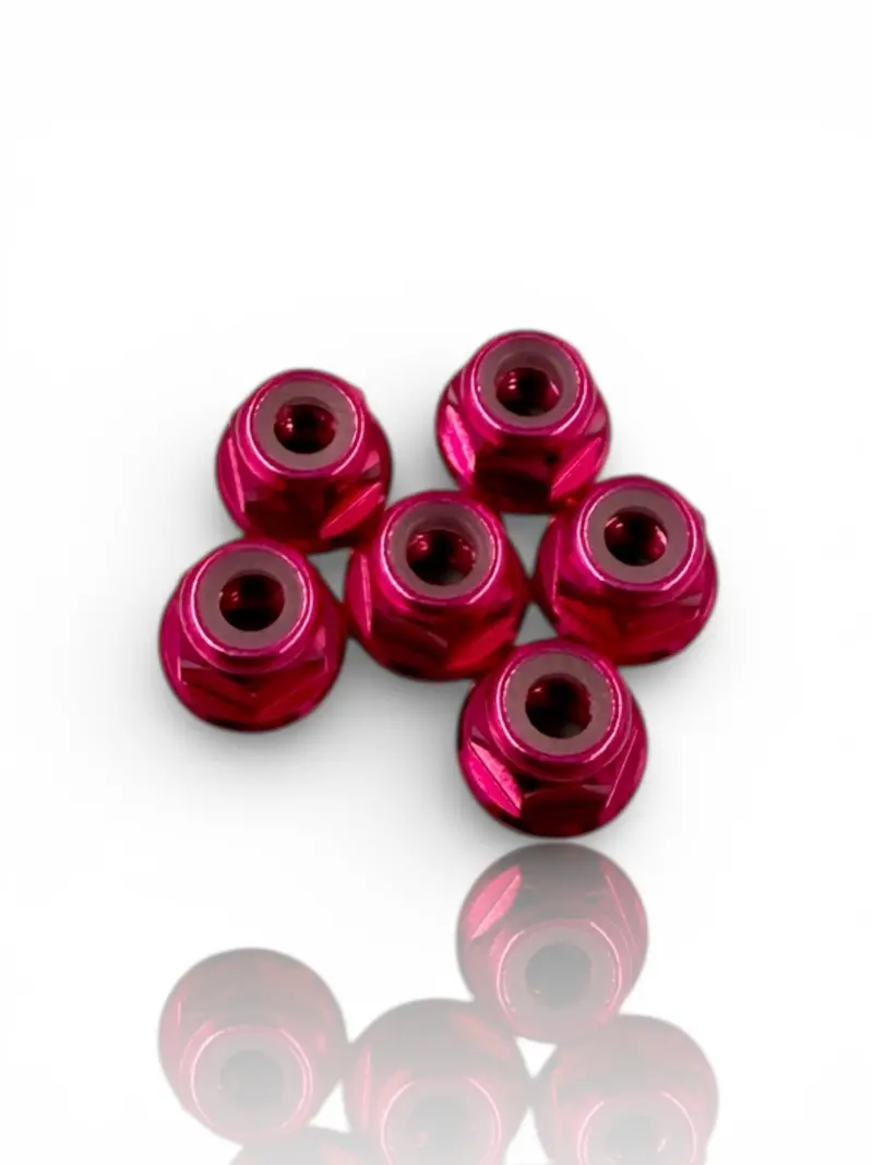 J&T 7075 M3 Aluminum Flanged Locknuts 10