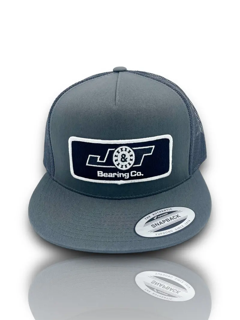 J&T Bearing Co Dark Grey Patch Hat 1
