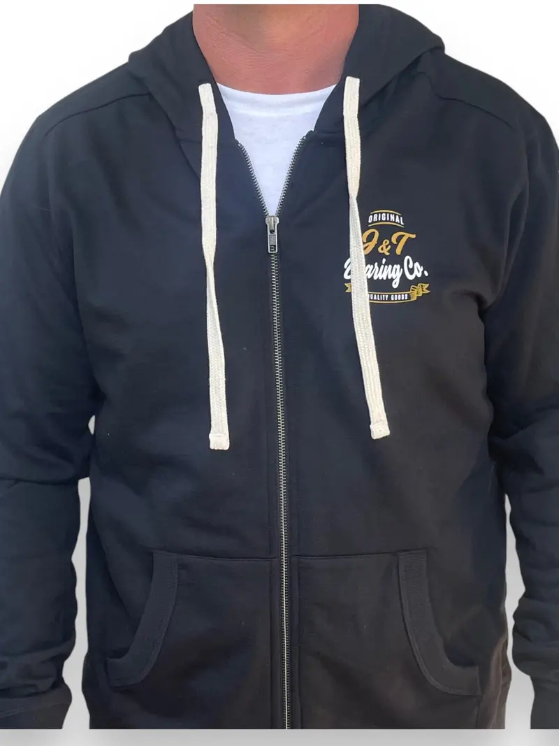 J&T Bearing Company Vintage Zip Up Hoodie 1
