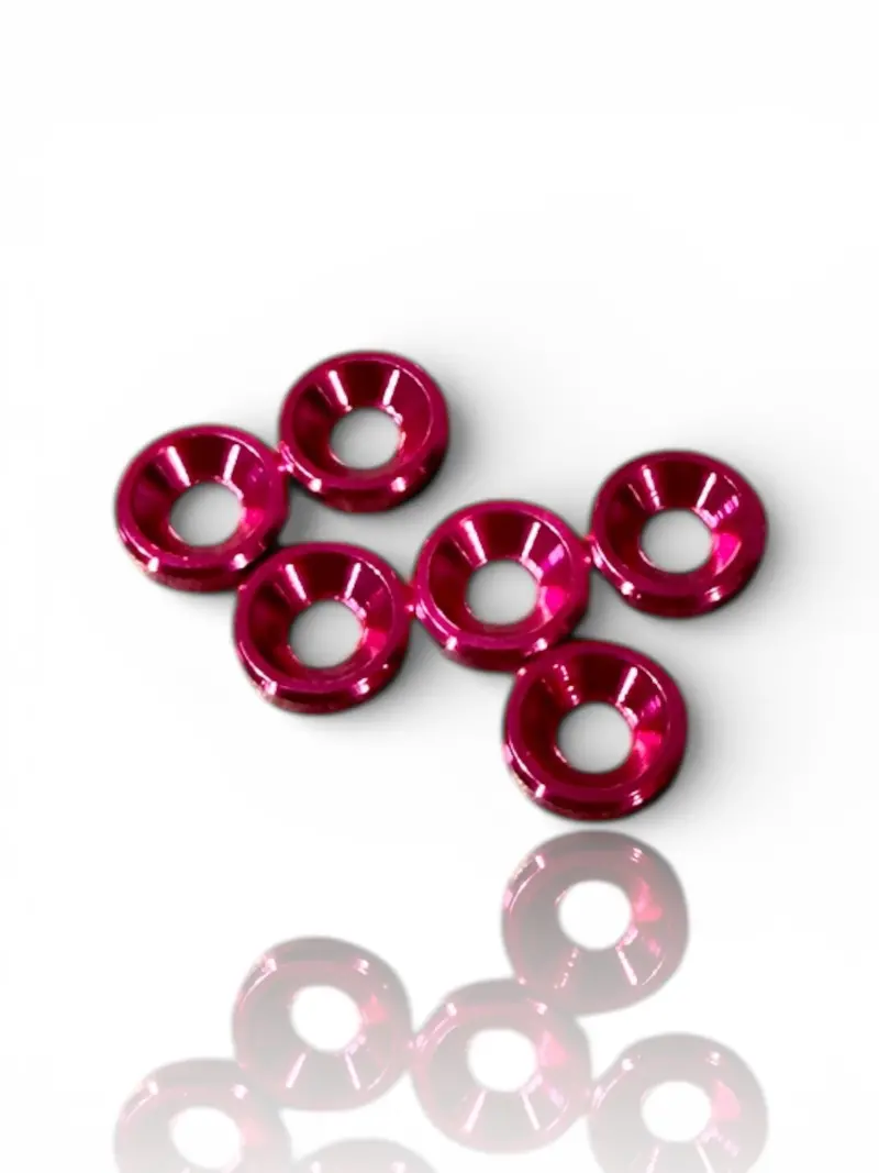 J&T M3 Aluminum Countersunk Washers 10