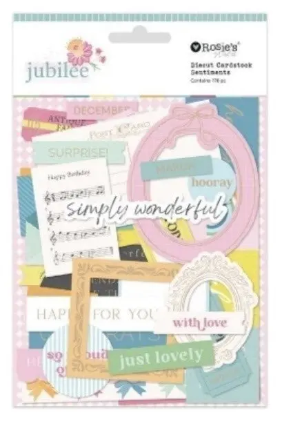 Jubilee - Diecut Ephemera - Sentiments 1