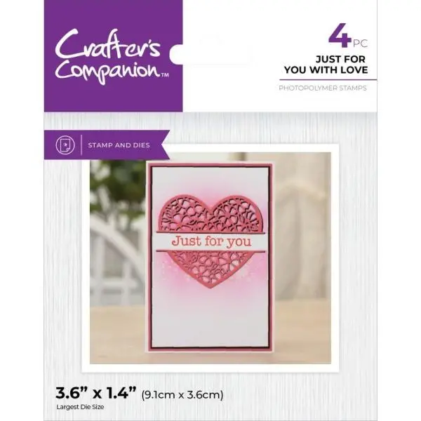 Just For You With Love - Stamp & Die Set 1
