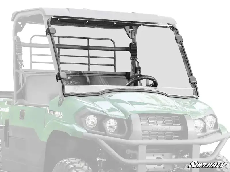 Kawasaki Mule Pro-Mx Scratch-Resistant Full Windshield 1