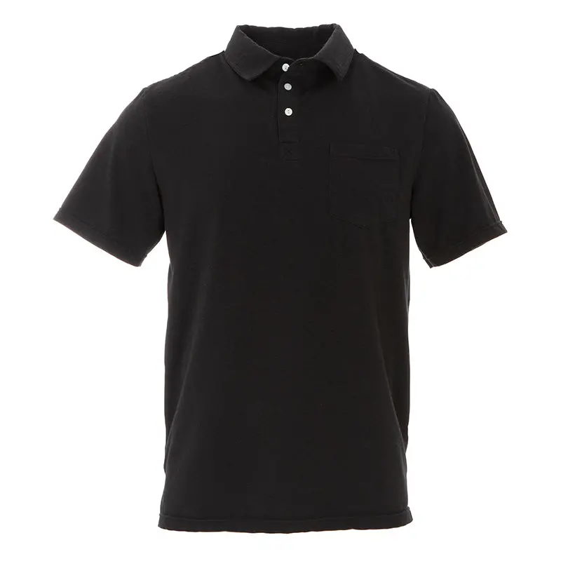 Kickee Pants Bamboo Men’s Solid Performance Jersey Polo – Moisture-Wicking Casual Shirt