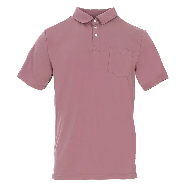 Kickee Pants Bamboo Men's Solid Short Sleeve Performance Jersey Polo 4