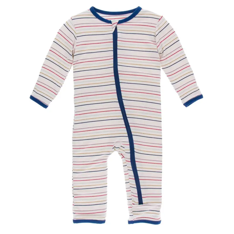 Kickee Pants Bamboo Print Coverall With Zipper 4