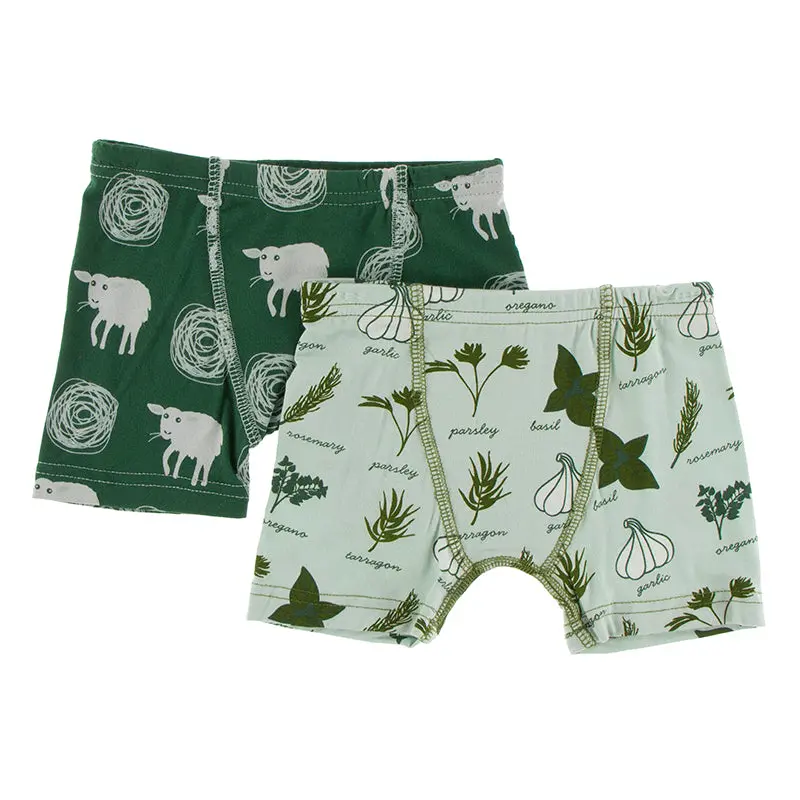 Kickee Pants Kids' Boxer Briefs Set 1