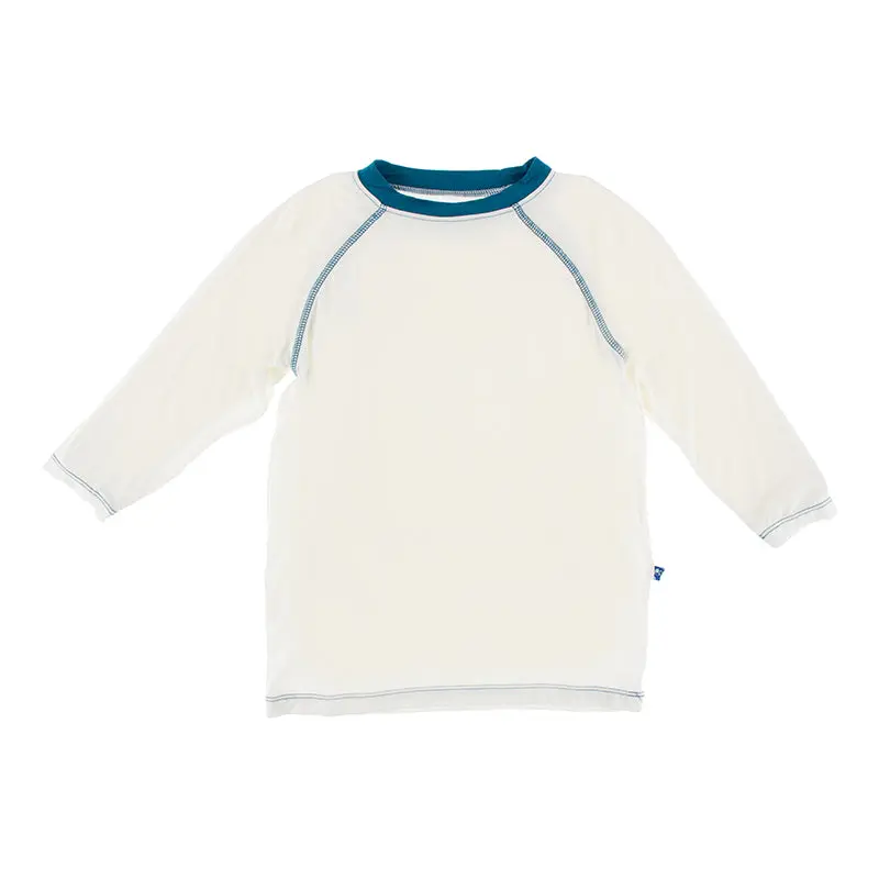 Kickee Pants Kids’ Solid Long-Sleeve Sport Tee – Soft Cotton Blend Top
