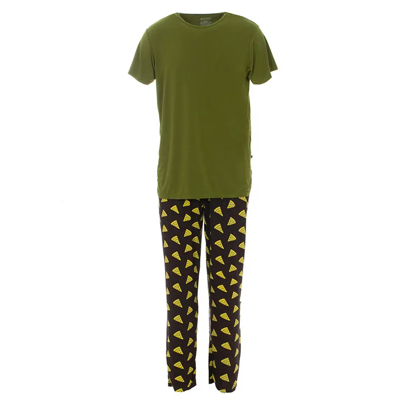 Kickee Pants Men's Print Short Sleeve Pajama Set 1