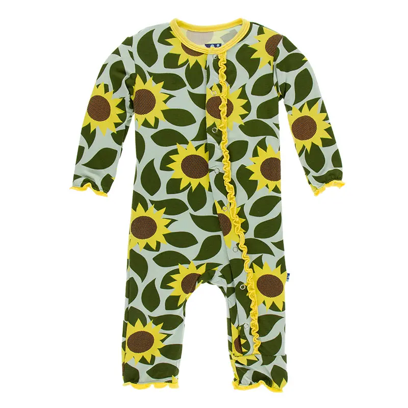 Kickee Pants Print Muffin Ruffle Coverall With Snaps 1