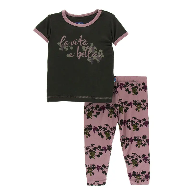 Kickee Pants Print Short Sleeve Pajama Set 1