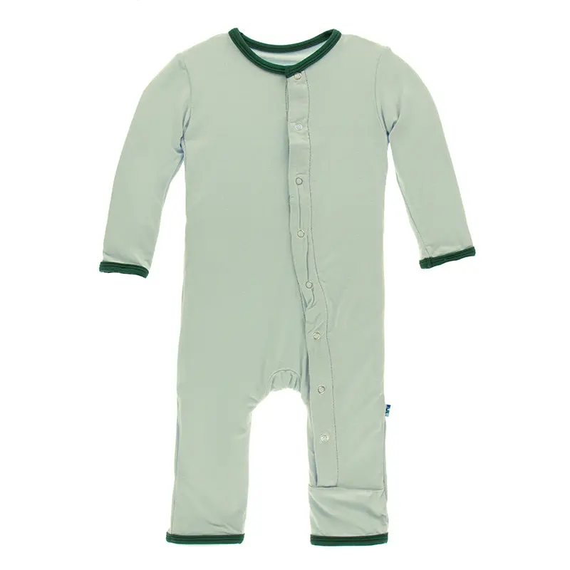 Kickee Pants Solid Coverall With Snaps 1