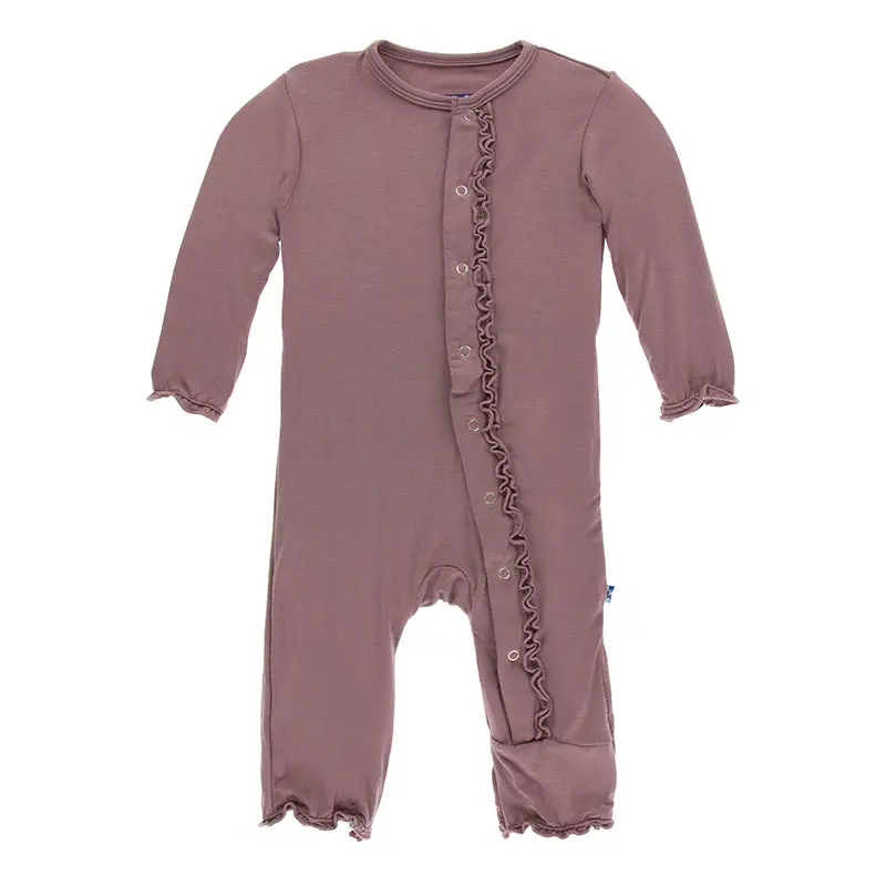 Kickee Pants Solid Muffin Ruffle Coverall With Snaps 7