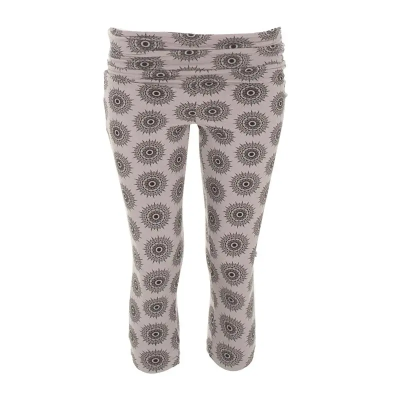 Kickee Pants Women’s Printed 3/4-Length Performance Jersey Leggings