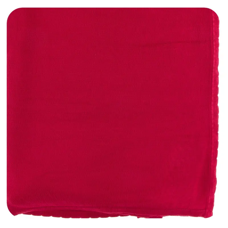 Kickee Solid Knitted Throw Blanket 1