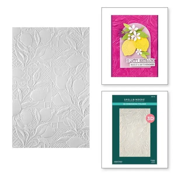 La Dolce Vita Collection - Lemon Fresco 3D Embossing Folder 1