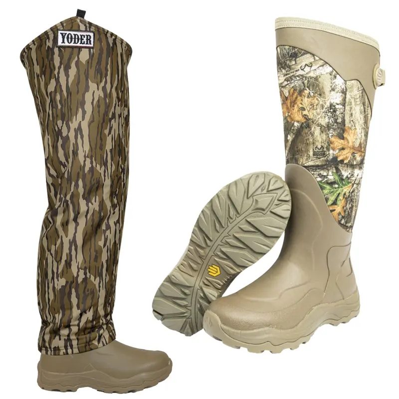 Lacrosse Alpha Agility Boots With Yoder Bottomland Chaps 1