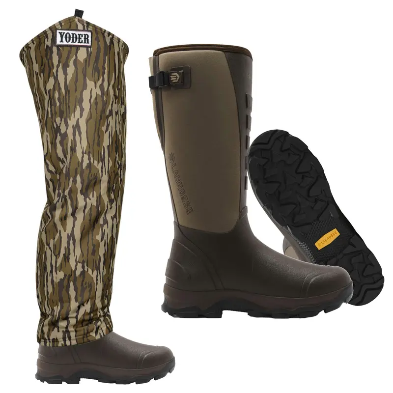 Lacrosse Alpha Lite Ii Boots With Yoder Bottomland Chaps 1