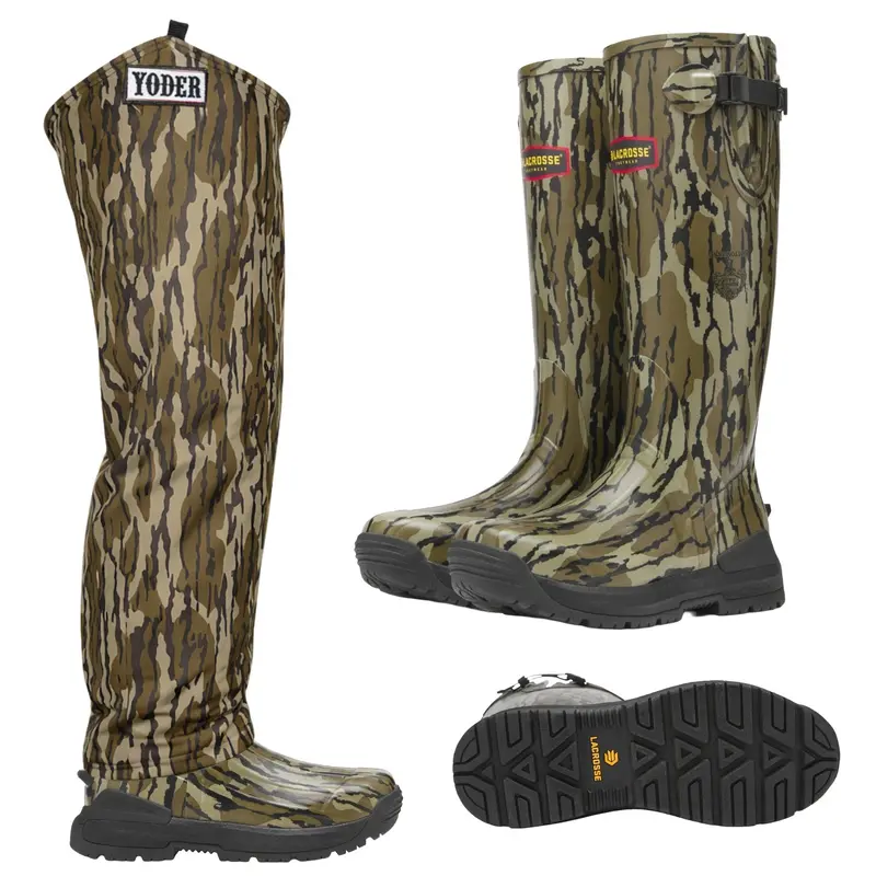 Lacrosse Burly Aero Boots With Yoder Bottomland Chaps 1