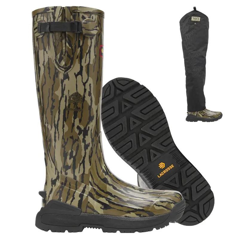 Lacrosse Burly Aero Boots With Yoder Chaps 1