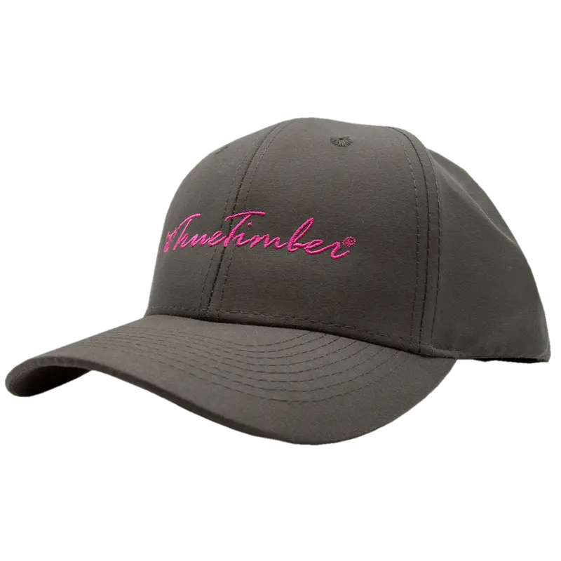Ladies Charcoal/Magenta Performance Cap 1