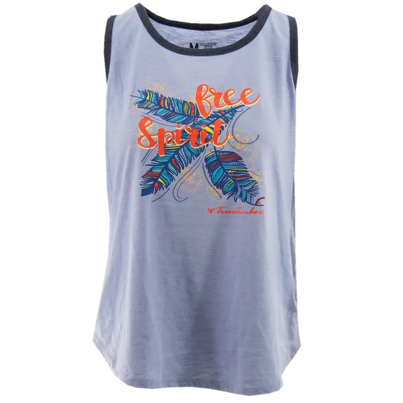 Ladies Free Spirit Tank - Blue 1