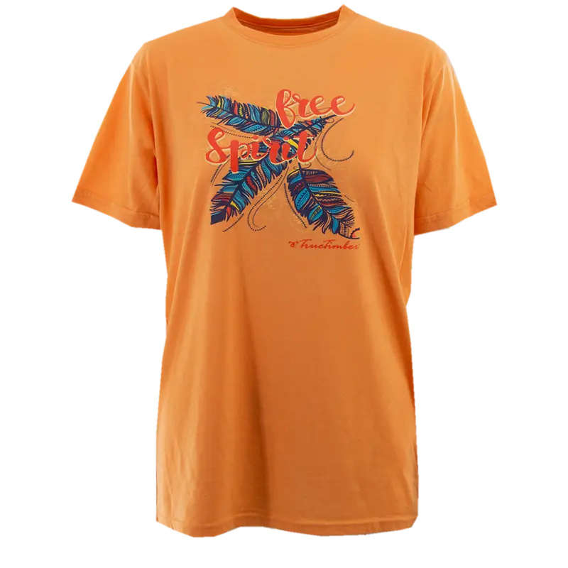 Ladies Free Spirit Tee - Papaya 1