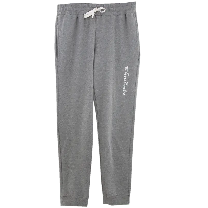 Ladies Heather Gray Joggers 1