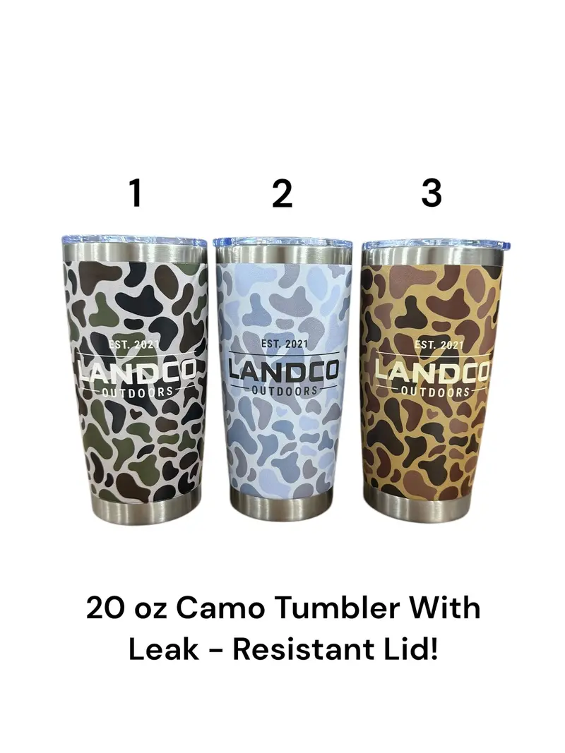 Landco 20 Oz Camo Tumbler 1