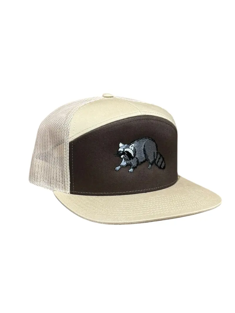 Landco Brown/Khaki Raccoon Hat 1