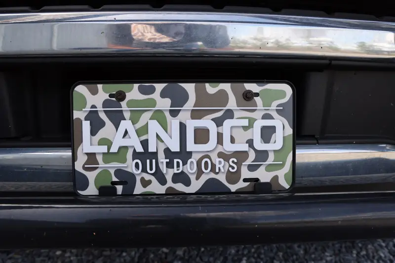 Landco Camo License Plate 1