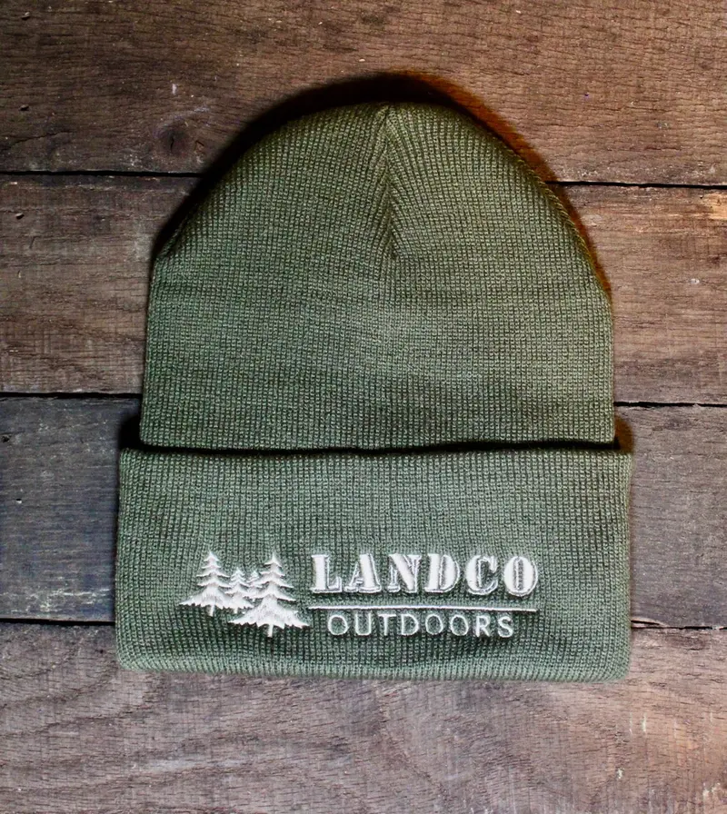 Landco Olive Green Cuffed Beanie 1