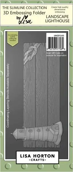 Landscape Lighthouse - Slimline 3D Embossing Folder & Die 1