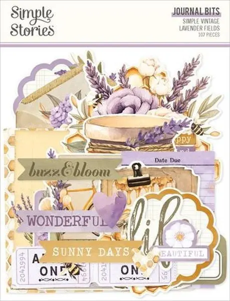 Lavender Fields - Journal Bits & Pieces 1