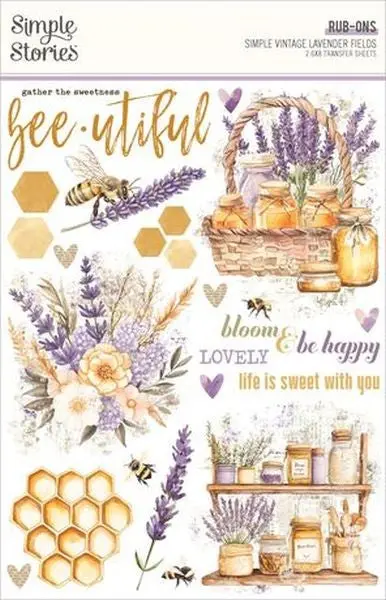 Lavender Fields - Rub Ons 1