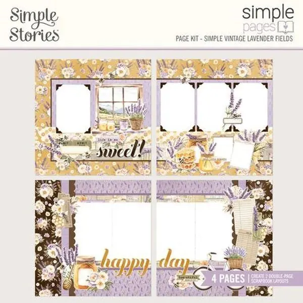 Lavender Fields - Simple Pages Page Kit 1