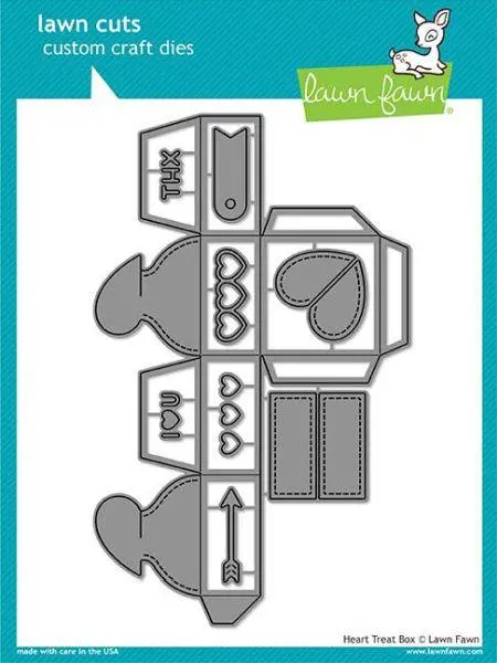 Lawn Cuts - Heart Treat Box Dies 1