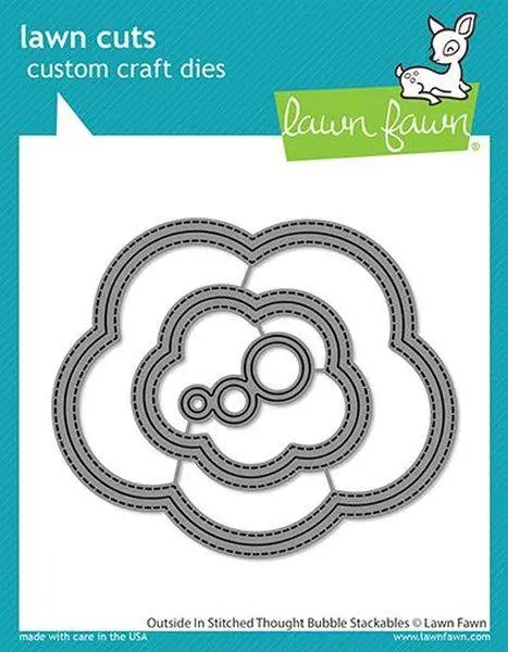 Lawn Cuts - Outside In Stitched Thought Bubble Stackables 1