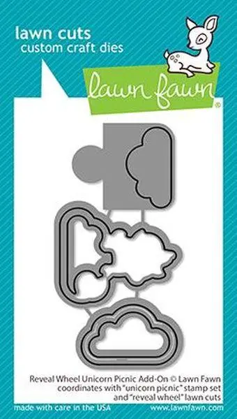 Lawn Cuts - Reveal Wheel Add-On Dies - Unicorn Picnic 1