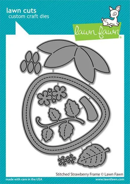 Lawn Cuts - Stitched Strawberry Frame 1