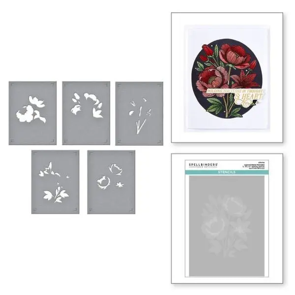 Layered Sweet Moments Stencil - Betterpress Society August 2025 Add On 1