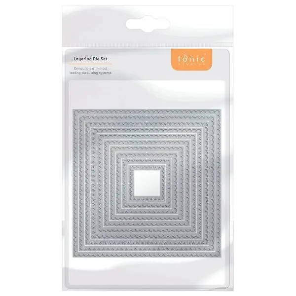 Layering Basics Die - Scalloped Squares 1