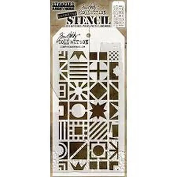 Layering Stencil - Patchwork Cube 1