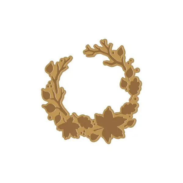 Leafy Branches Hot Foil Plate 1