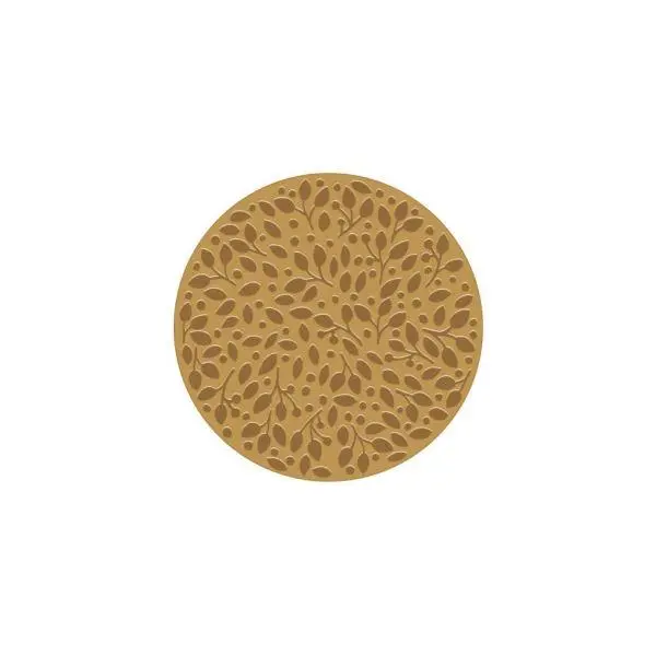 Leaves & Dots Hot Foil Plate 1
