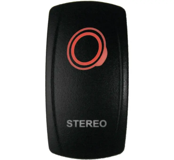 Led Stereo Rocker Switch (On/Off) 2