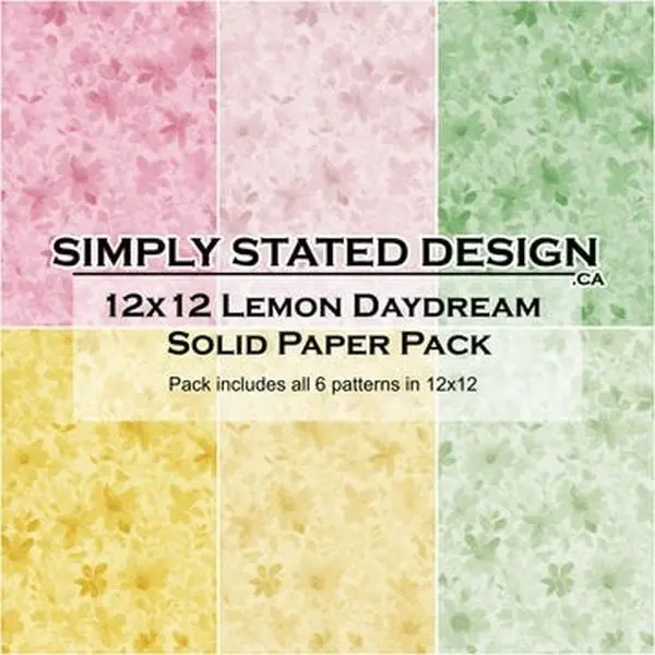 Lemon Daydream - 12X12 Collection Pack - Solids 1