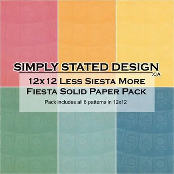 Less Siesta More Fiesta - 12X12 Collection Pack - Solids 1