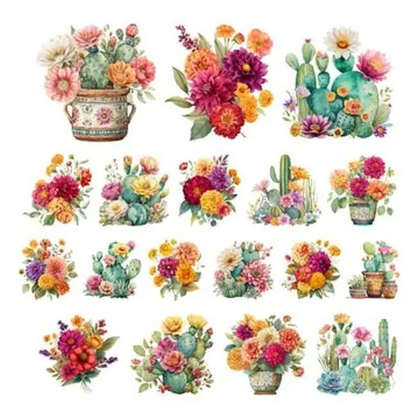 Less Siesta More Fiesta - Ephemera - Florals 1