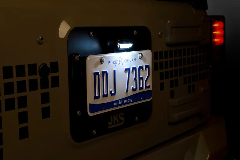 License Plate Relocation Kit W/Light | Wrangler Jk 2